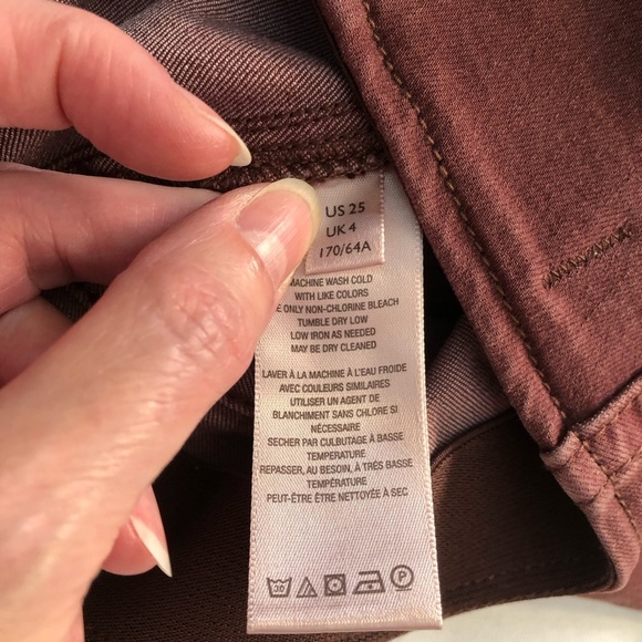 We The Free Pull on Flared Burgundy Jean Pants Size 25 - Picture 8 of 11